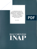 Documentos Inap, Nº 8 La Modernización Del Sector Público Desde Una Perspectiva Comparativa