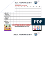 Jadual Puasa 2018