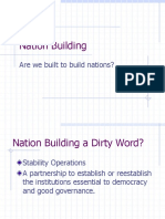 Nation Building: Are We Built To Build Nations?