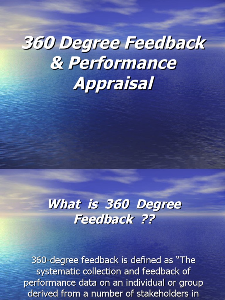 Understanding 360 Degree Feedback System | PDF | Performance Appraisal ...