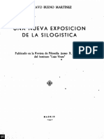 1951 - Gustavo Bueno - Una Nueva Exposición de La Silogistica. Revista de Filosofía Instituto Luis Vives