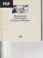 1990 - Homenaje Al Profesor Gustavo Bueno. Universidad de Oviedo
