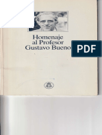 1990 - Homenaje Al Profesor Gustavo Bueno. Universidad de Oviedo
