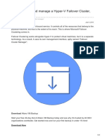 How to Set Up and Manage a Hyper-V Failover Cluster Step by Step