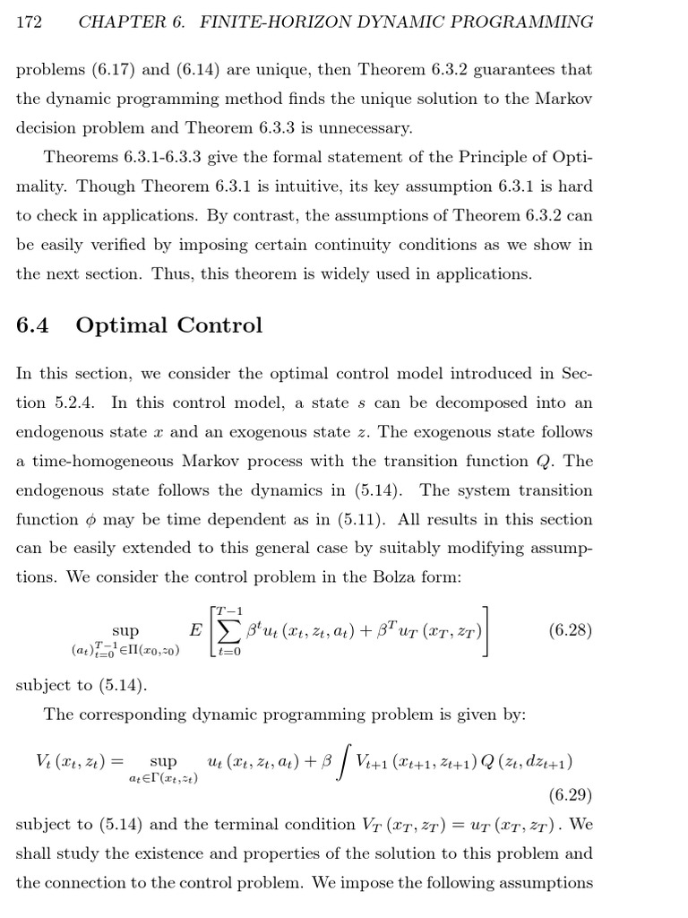 Finite-Horizon Dynamic Programming | PDF | Dynamic Programming ...