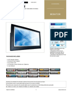 Specification Monitor Ad Notam DFU-0550-4K Preliminary