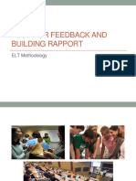 Tech for Feedback and Building Rapport