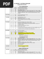 Academic Calendar 2018 Lsu | Pdf | Academic Term | Sharing