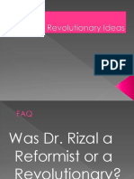 Rizal S Revolutionary Ideas