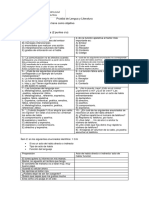 Prueba de Lengua y Literatura Segundo Medio