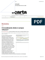 O investimento direto é sempre virtuoso? — CartaCapital