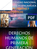 Diapositivas Derechos Humanos DE PRIMERA GENERACION