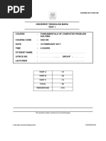 Test 1 Question (Dec 2016 - Apr 2017)