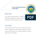 Mision y Vision de La Universidad