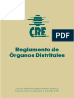 Reglamento de Organos Distritales