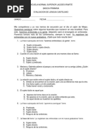 Evaluacion Sujeto Tacito y Sujeto Directo.