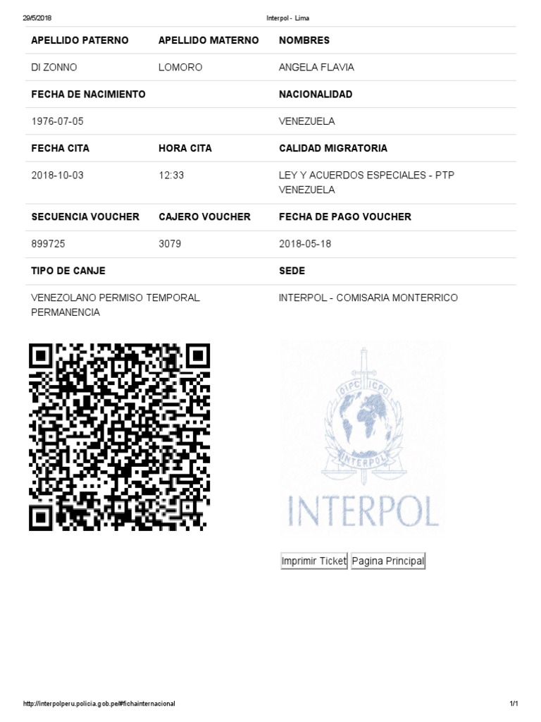 Interpol - Lima | PDF