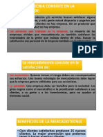 La Mercadotecnia Consiste en La Satisfaccion De:: - Los Clientes