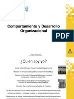 Comportamiento y Desarrollo Organizacional. Unidad I - EEN 2018