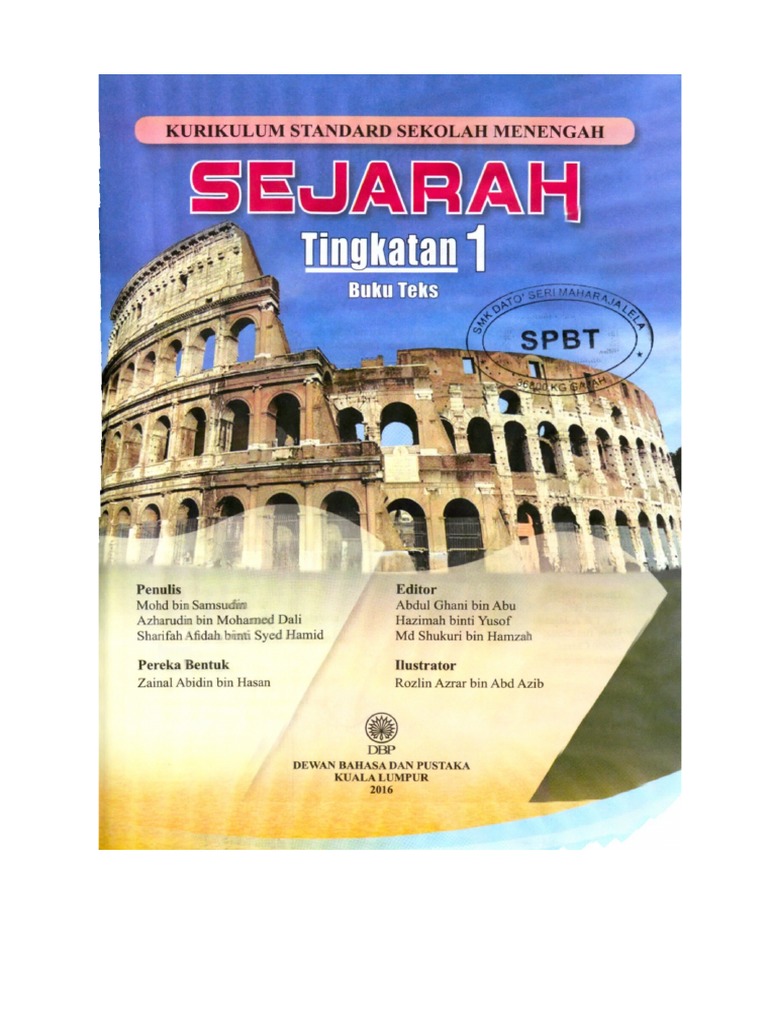 malaypicks Sejarah Tingkatan 1 Buku Teks
