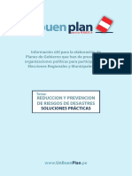 Tema: REDUCCION Y PREVENCION DE RIESGOS DE DESASTRES SOLUCIONES PRÁCTICAS