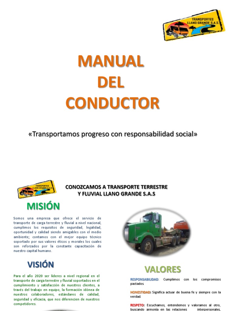 Manual Del Conductor PDF Calidad Seguridad vial
