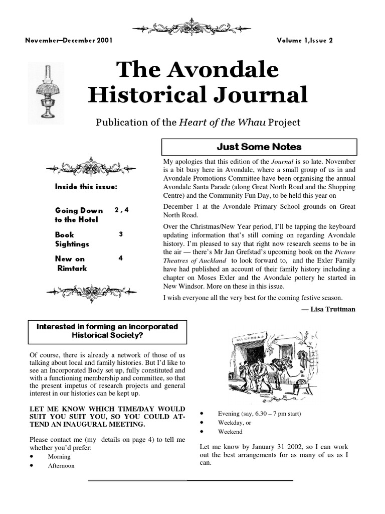 Avondale Historical Journal Vol.1 Issue 2