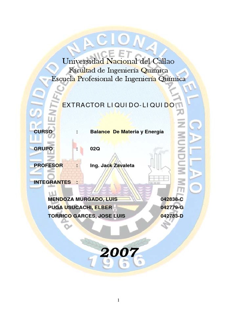 Extraccion Liquido Liquido PDF | PDF | Petróleo | Solvente