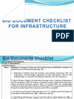 Bid Document Checklist