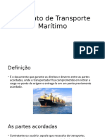 Contrato de Transporte Marítimo