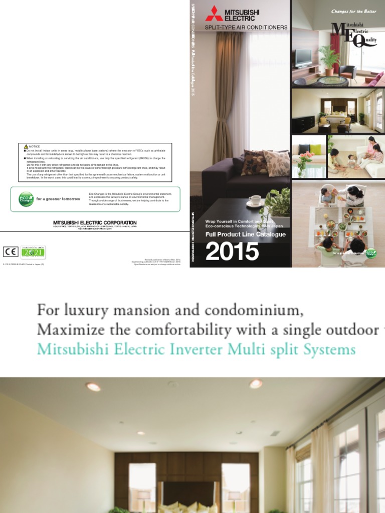 Residential Multi Split Catalogue | PDF | Air Conditioning | Power Inverter