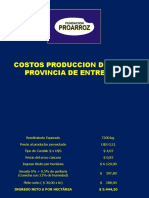 Costos de La Provincia de Entre Rios 77