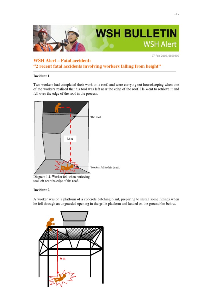 Two Fatal Fall Accidents at Construction Sites and Recommendations for ...