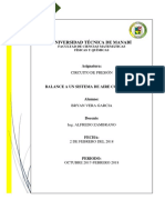 Balance Circuito de Aire Comprimido