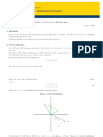 School of Economics ECON6004: Mathematical Economics: Lecture 1.8: Convex Sets in Euclidean Spaces