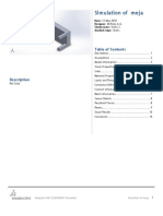 Simulation of meja static analysis