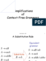 Normal Forms CFG CNF