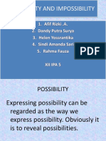 Possibility and Impossibility