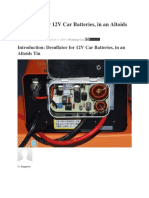 Desulfator For 12V Car Batteries, in An Altoids Tin