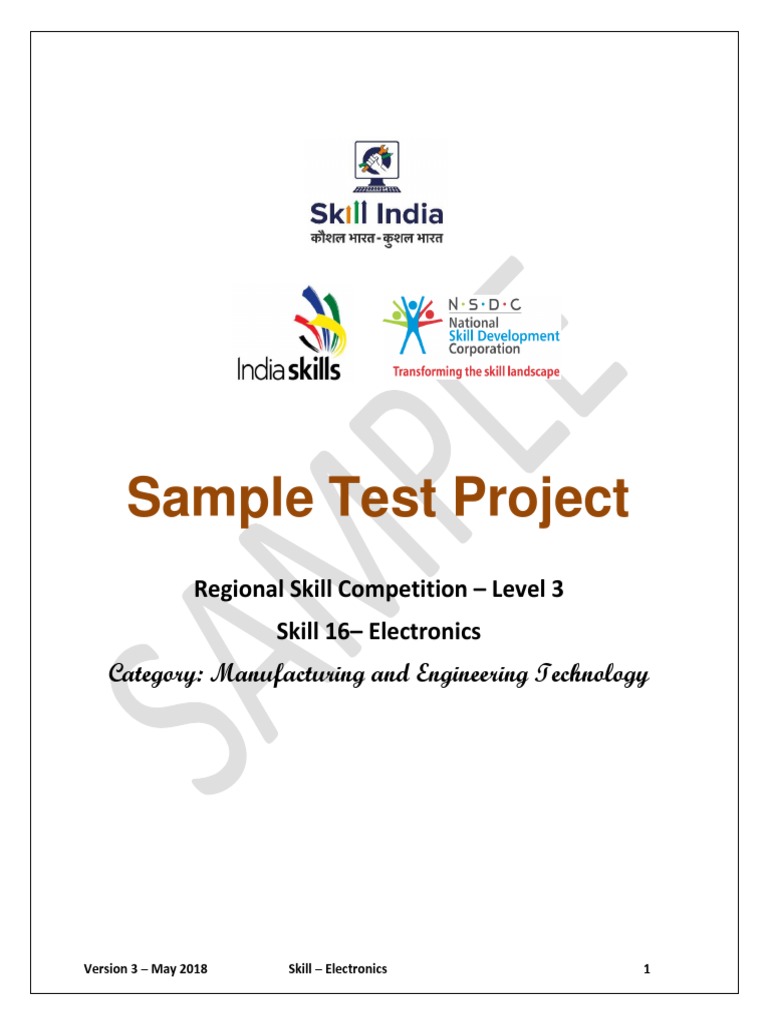 Electronics Skill Competition Project Guide | PDF | Printed Circuit ...