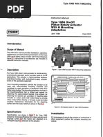 Type 1066 On-Off Piston Rotary Actuator With H Mounting Adaptation