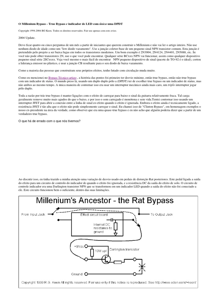 O Millenium Bypass Circuitos Portugues | PDF | Transistor | Diodo