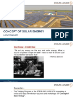Concept of Solar Energy Location-Date