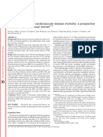 Flavonoid Intake and Cardiovascular Disease Mortality-A Prospective Study in Postmenopose Women