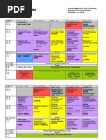 Cambridge ESOL CELTA Course Full-Time Course Timetable Course Number: C1/2008 Centre Number: 11256