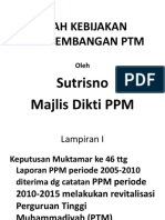 Arah Kebijakan Pengembangan PTM Sutrisno