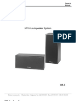 HT-5 Loudspeaker System: Owner S Manual