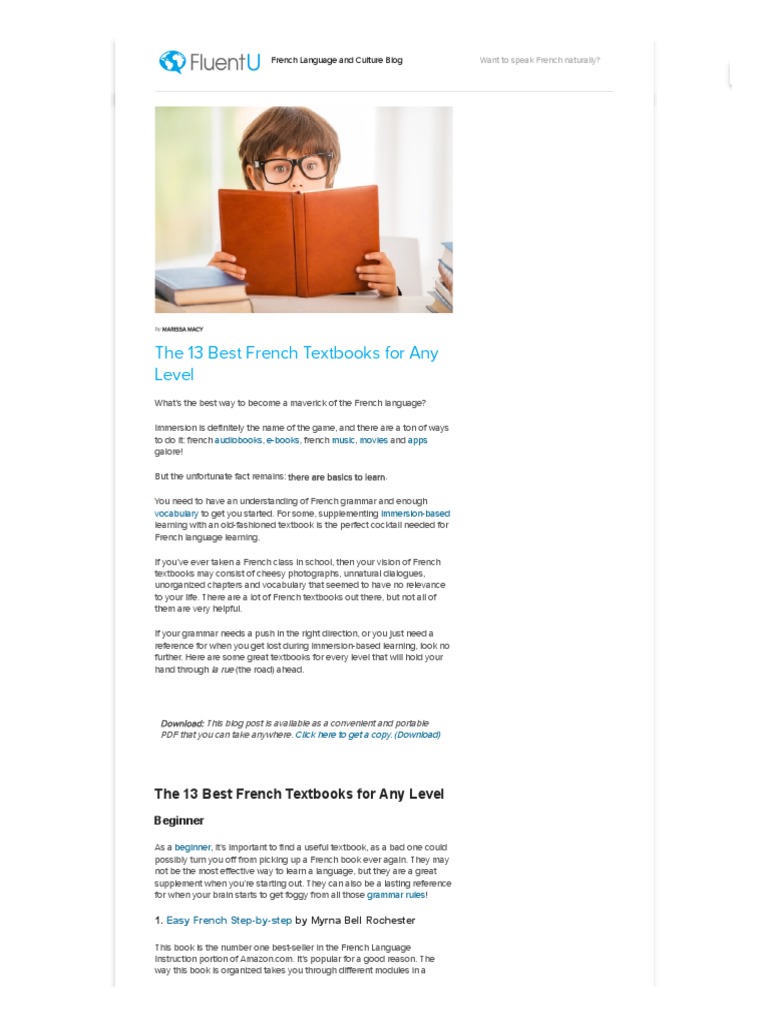 The 13 Best French Textbooks for French Learners of Any Level French