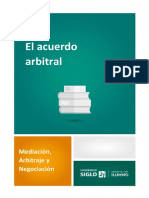 El Acuerdo Arbitral