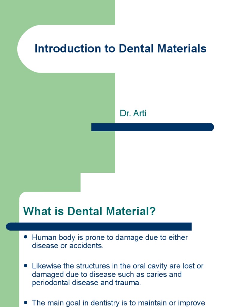 Introduction To Dental Materials PDF